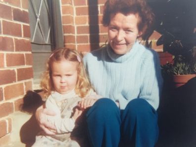 Betty with Corrie when she was a toddler.