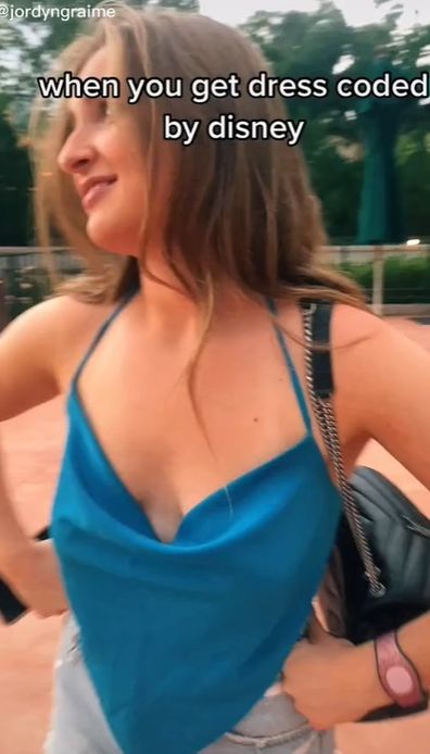 Dress coded backless top Disney world