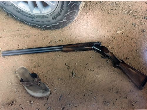 The gun was found at the property following the shooting. Picture: AAP