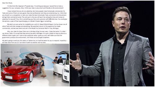 Tesla takes on board ten-year-old Michigan girl’s marketing pitch