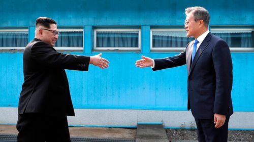 An historic meeting between the Koreas leaders. (9NEWS)