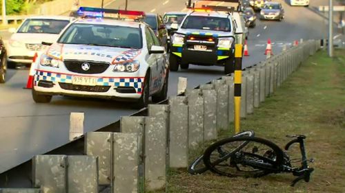 Witnesses told the court Mr Burden and his bike landd on the other side of the guard rail.