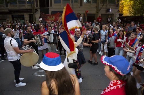 Fans of Novak Djokovic have gathered in Flinders Lane after the tennis player won his challenge to the Australian government's visa revocation.
