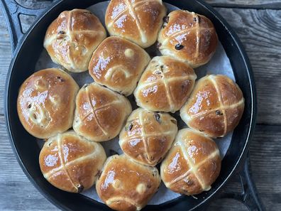 Darren Robertson's hot cross buns are the perfect Easter treat.