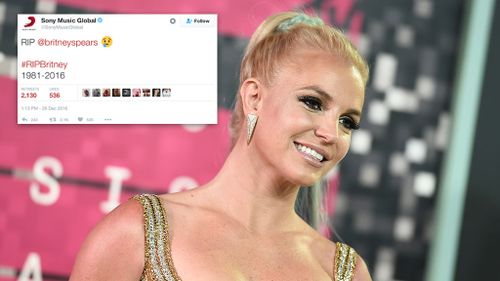 Sony blames hackers after tweeting claims Britney Spears has died