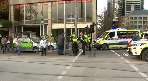 Emergency services at the scene. (9NEWS)