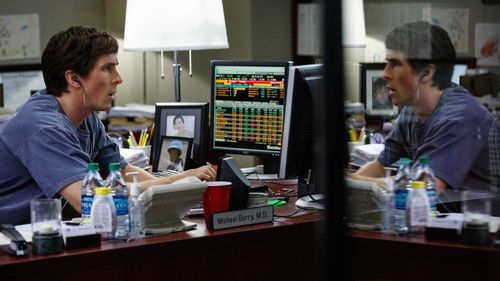 Christian Bale as Michael Burry, in the film 'The Big Short' (AAP). 