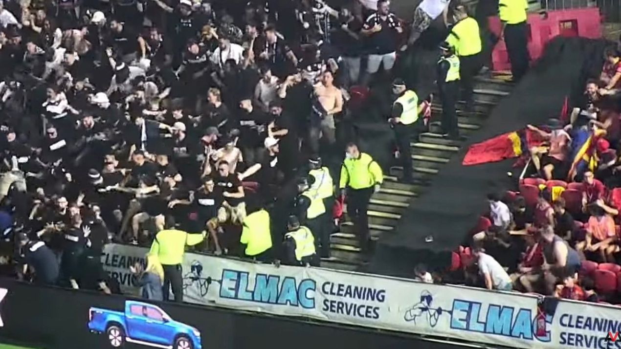 Melbourne Victory and Adelaide United fans have clashed previously.
