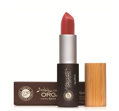 <a href="https://www.worldorganic.com.au/skin-care-products/Lipstick-Flame" target="_blank">Organic Skincare Co Lipstick in Flame, $34.</a>