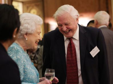 Queen Elizabeth II, David Attenborough, Queen's Commonwealth Canopy 2016