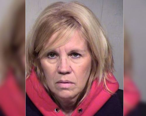 Woman arrested for nude images posted at her ex-partner’s children’s school. 
