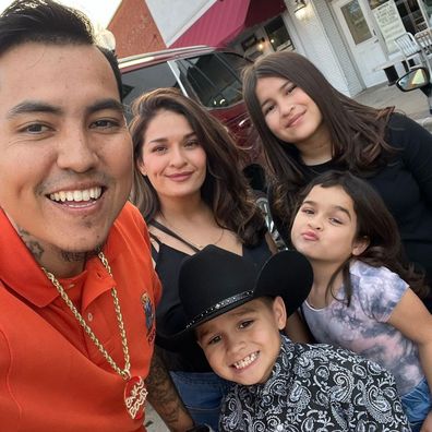 Randy Gonzalez of 'Enkyboys' fame with his wife and three children.