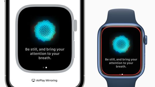 A new Mirroring function will allow the Apple Watch screen to be seen within an iPhone.