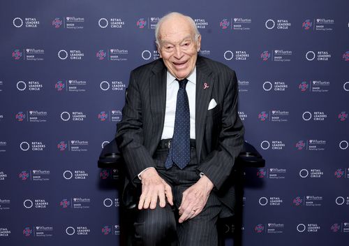Leonard Lauder, the eldest son of cosmetics pioneers Estée and Joseph H. Lauder and the former head of cosmetics giant Estée Lauder Companies, seen here in New York on May 5, 2014 has died age 92, according to an announcement by the company.