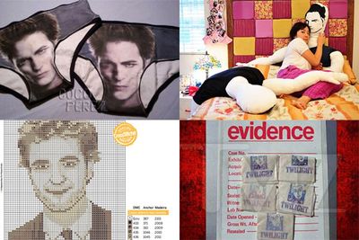 <i>Twilight</i> hysteria saw all kinds of creative unauthorised merchandise for sale on the internet: from Robert Pattinson underwear to full sized body pillows, cross stitch patterns, and even <i>Twilight</i> branded heroin!