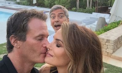 Rande Gerber, George Clooney, Cindy Crawford