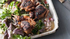 Leanne Kitchen and Antony Suvalko's barbecued five-spice quail
