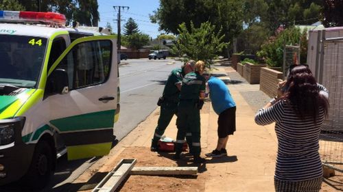 A man has been injured in a machete attack in Adelaide.