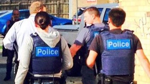A series of raids were conducted in Melbourne's north today. (Andrew Nelson, 9NEWS)