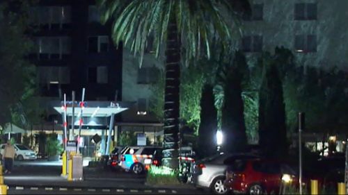 Police were responding to an incident at Sleep and Go hotel in Bell Street. (9NEWS)