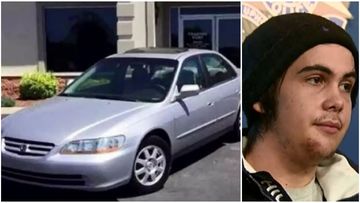 A silver Honda accord similar to the one a gang of five men got out and allegedly bashed 19-year-old Tyson (right). (9NEWS)