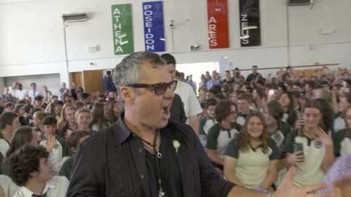 Members of INXS have returned to the schools where it all started. (60 Minutes)