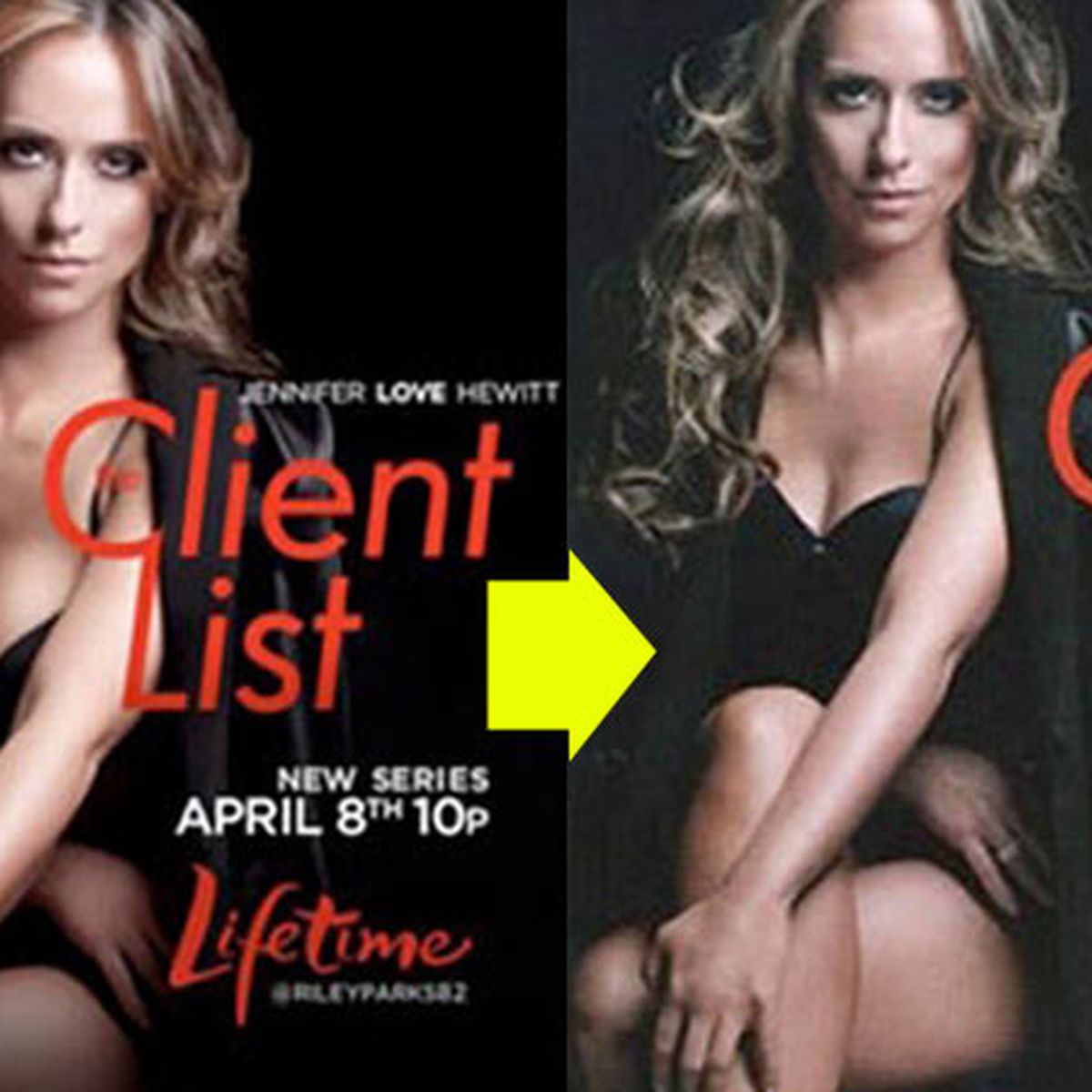 Jennifer Love Hewitt gets a Photoshop breast reduction for new ad -  9Celebrity