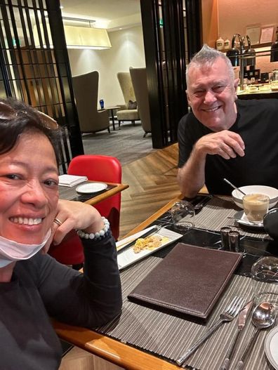 Jimmy Barnes with wife Jane