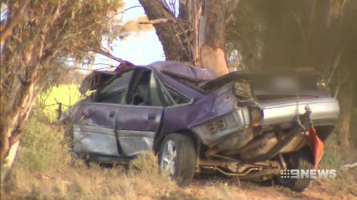 The teen driver died at the scene. Picture: 9NEWS