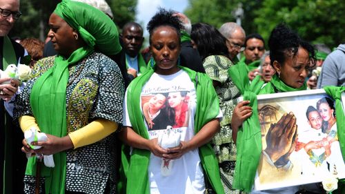 Green has been adopted as the colour of the commemorative "green for Grenfell" campaign. Picture: Getty