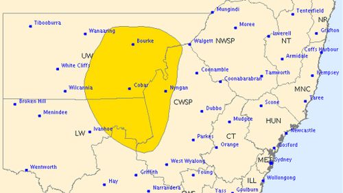 Severe thunderstorm warning issued for central regions of NSW