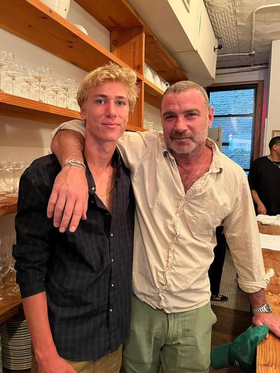 Liev Schreiber and son Sasha Schreiber