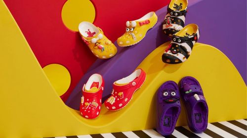 McDonald's is collaborating with Crocs on four limited edition shoe options.
