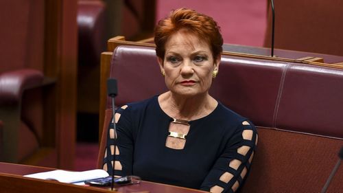 Senator Pauline Hanson of One Nation.