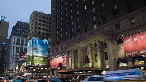 The Hotel Pennsylvania, once one of New York's biggest hotels, was demolished a few years ago.