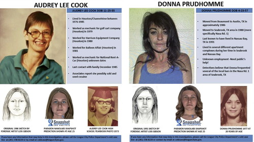 Audrey Cook and Donna Prudhomme were only known as Jane and Janet Doe for over 25 years. 