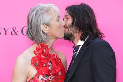 LOS ANGELES, CALIFORNIA - APRIL 15: (L-R) Alexandra Grant and Keanu Reeves attend the MOCA Gala 2023 at The Geffen Contemporary at MOCA on April 15, 2023 in Los Angeles, California. (Photo by Momodu Mansaray/WireImage)