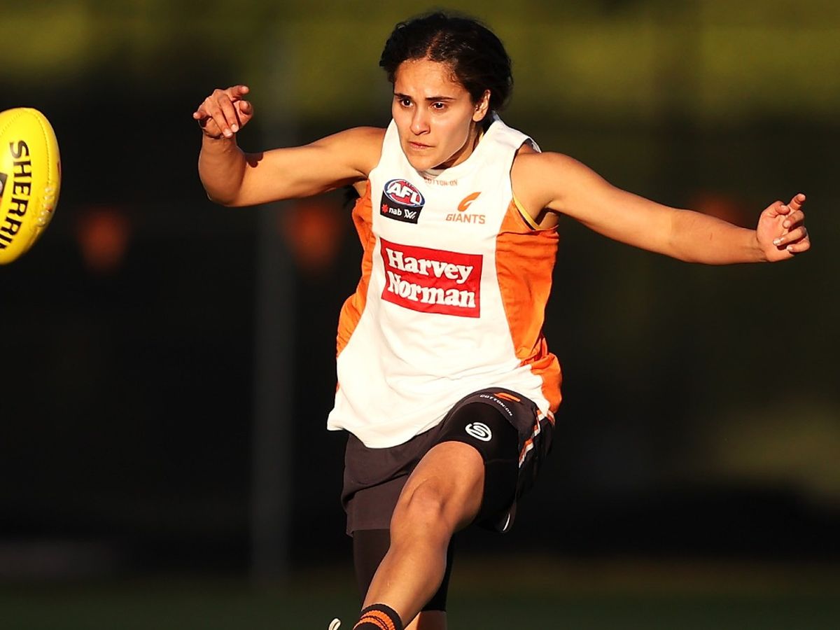 Muslim AFLW player Haneen Zreika refuses to wear pride jumper, sits out GWS  Giants Round 4 game