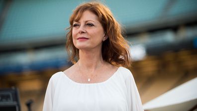 Actress Susan Sarandon attends Clayton Kershaw's 4th annual 'Ping Pong 4 Purpose Celebrity Tournament' at Dodger Stadium on August 11, 2016 in Los Angeles, California.  