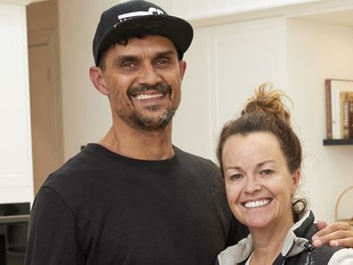 Andy and Deb on their winning kitchen