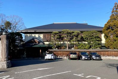 CHIKUSHINO, JAPAN - FEBRUARY 16: Luxury onsen inn Daimaru Besso is seen on February 16, 2023 in Chikushino, Fukuoka, Japan. (Photo by The Asahi Shimbun via Getty Images)