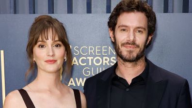 LOS ANGELES, CALIFORNIA - FEBRUARY 24: (L-R) Leighton Meester and Adam Brody attend the 30th Annual Screen Actors Guild Awards at Shrine Auditorium and Expo Hall on February 24, 2024 in Los Angeles, California. (Photo by Frazer Harrison/Getty Images)