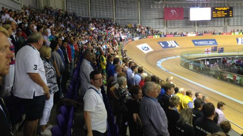 The crowd during Meares' presentation.