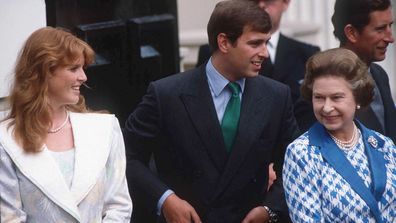Sarah Ferguson and the Queen in 1986