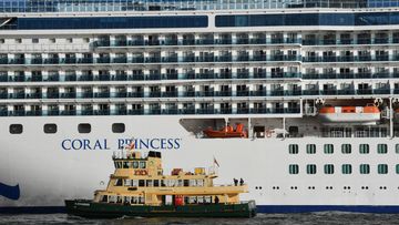 Coral Princess in Sydney Harbour.