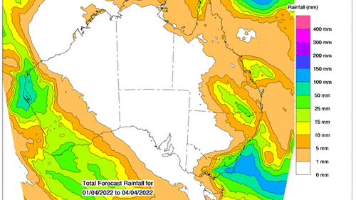 Heavy rain is forecast over parts of NSW for the next four days. The south coast is instore for the heaviest falls.