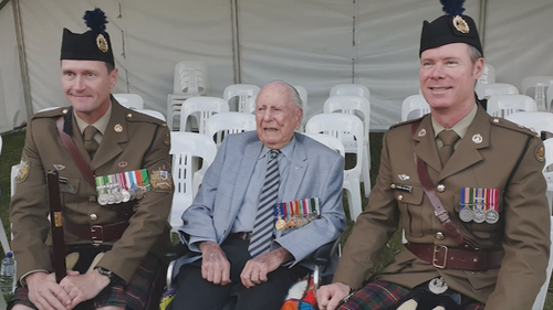 Thousands of people watched and followed a poignant military procession down Perth's St George's Terrace to pay respects to Arthur Leggett, Western Australia's last surviving WWII prisoner of war.