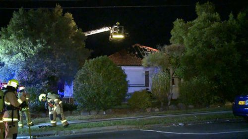 The home was empty a the time of the fire. (9NEWS)