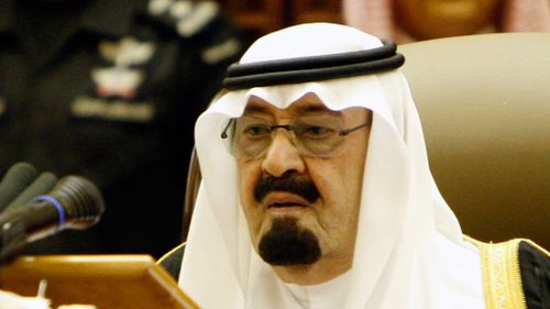 Saudi King Abdullah bin Abdulaziz speaks before the members of the Shoura Council in Riyadh, Saudi Arabia in September 2011. (AAP)