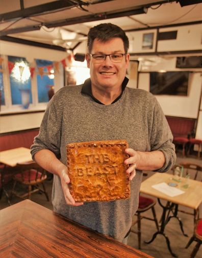 Mark 'The Beast' Labbett at a pub quiz night